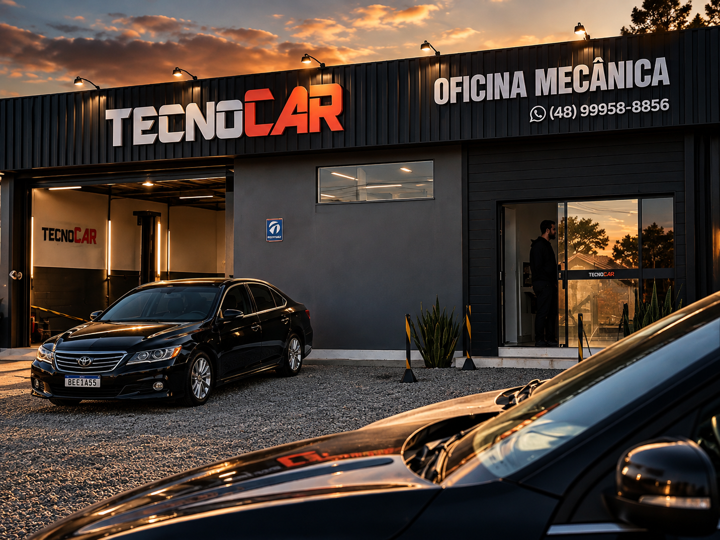 Atendimento automotivo da Tecnocar Campo D'Una